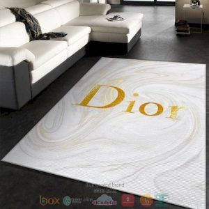 Dior Luxury Brand White Rug