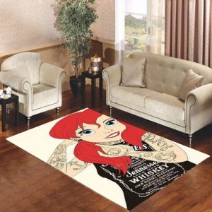 Disney Ariel Punked Living Room Carpet Rugs