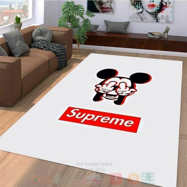 Disney Mickey Mouse Supreme Inspired Rug