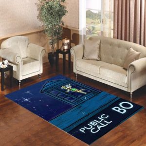 Disney Tinkerball Tardis Living Room Carpet Rugs