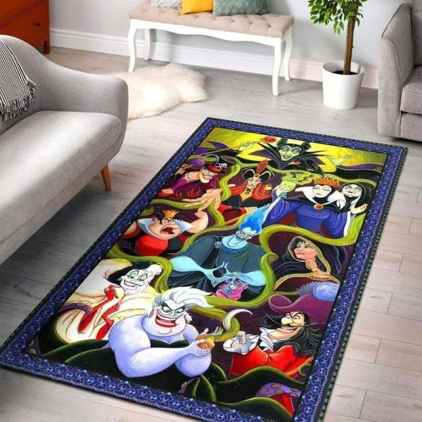 Disney Villains 3 Living Room Area Rug For Christmas