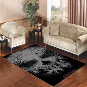 Disneyland Haunted Mansion Skull Living Room Carpet Rugs