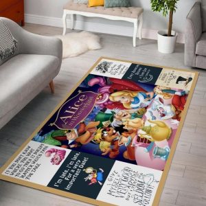 Disneys Alice In Wonderland Living Room Area Rug For Christmas