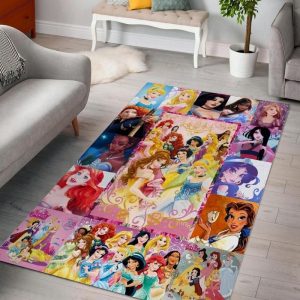 Disneys Princesses Ver 1 Living Room Area Rug For Christmas