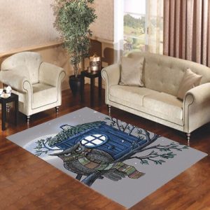 Dr Who Tardis Bird Box Owl Living Room Carpet Rugs