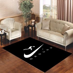 Draw An Air Jordan Logo Living Room Carpet Rugs