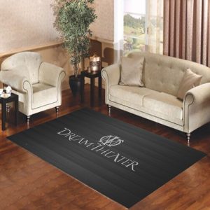 Dream Theater Grey Blur Black Living Room Carpet Rugs