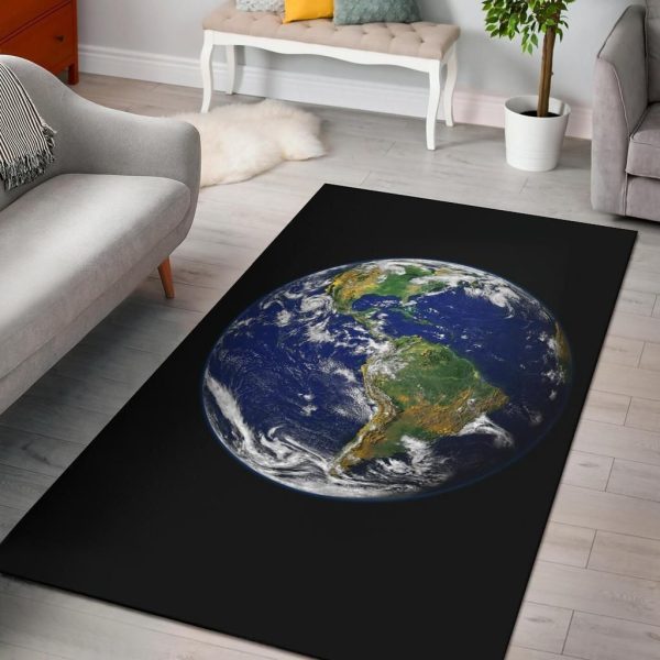 Earth From Space Area Rug Carpet Carpets