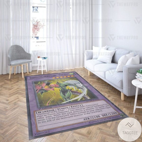 Elemental Hero Flame Wingman Custom Rug