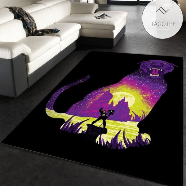 Evil Panthor Area Rug Carpet Living Room Rug Family Gift Us Decor