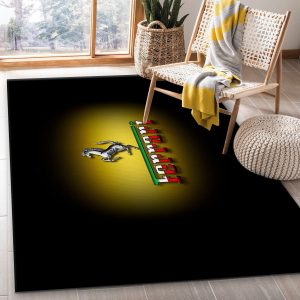 Ferrari Logo Area Rug For Christmas Bedroom Christmas Gift Us Decor