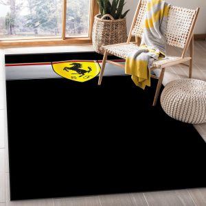 Ferrari Logo Area Rug Living Room Christmas Gift Us Decor