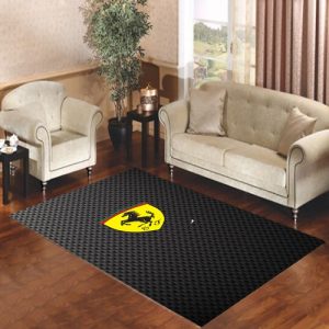 Ferrari Scuderia Black Living Room Carpet Rugs