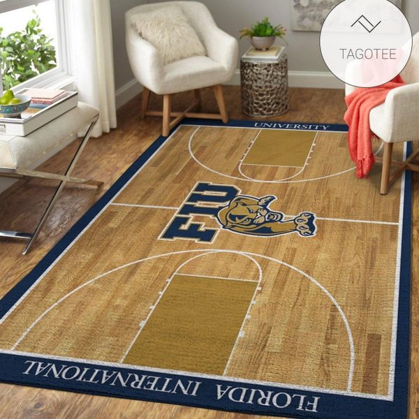 Fiu Panthers Ncaa Basketball Rug Room Carpet Sport Custom Area Floor Home Decor