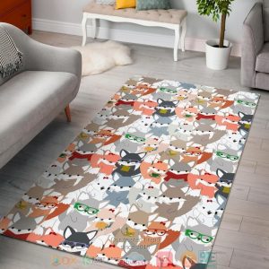 Fox Cartoon Rug Carpet