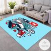 Funny Shark Cartoon Rug Living Room Carpet