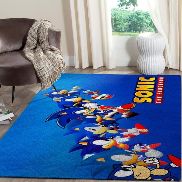 Game Lovers - Sonic The Hedgehog Film Area Rug - Gaming Ve88219 Rug Carpet