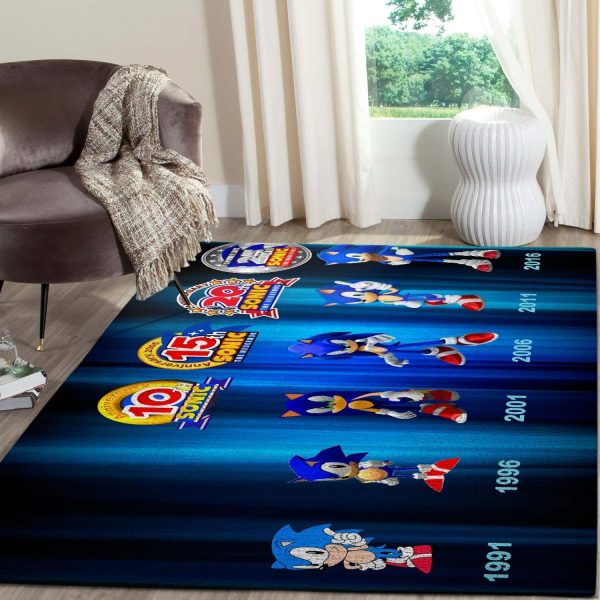 Game Lovers - Sonic The Hedgehog Film Area Rug - Gaming Wd38209 Rug Carpet