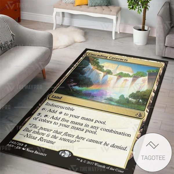 Game Magic The Gathering Cascading Cataracts Custom Rug