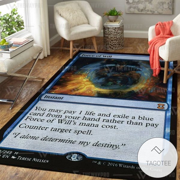 Game Magic The Gathering Force Of Will Custom Rug