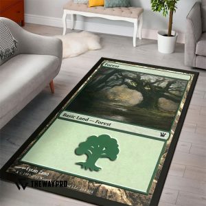 Game Mtg Basic Land Forest Rug