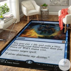 Game Mtg Force Of Will Custom Rug