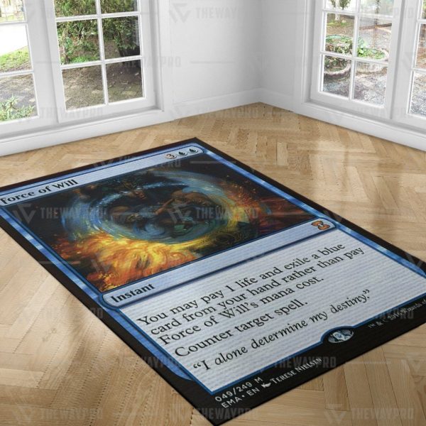 Game Mtg Force Of Will Rug