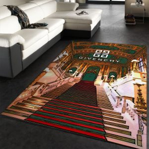 Givenchy Logo Area Rug Fashion Brand Rug Floor Decor Home Decor