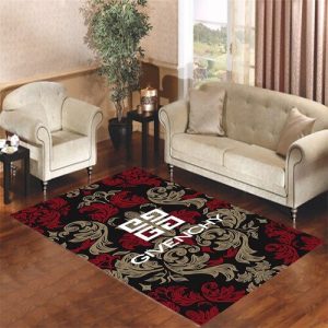 Givenchy Wallpaper Logo Living Room Carpet Rugs