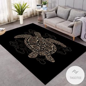 Gold Black Tortoise Rug Living Room Carpet