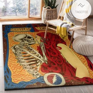 Grateful Dead Area Rug For Christmas Living Room And Bedroom Rug Floor Decor Home Decor