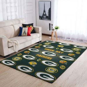 Green Bay Packers Area Rugs Living Room Carpet Christmas Gift Floor Decor