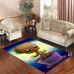 Guardian Of The Galaxy Baby Groot Dancing Living Room Carpet Rugs