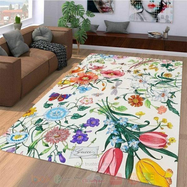 Gucci Flower-Dragonfly Inspired Rug