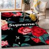 Gucci Ft Supreme Area Rug For Christmas Bedroom Rug Family Gift Us Decor