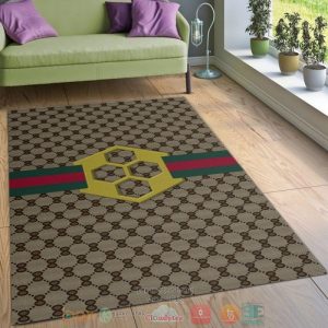 Gucci Gc Brown Pattern Rug