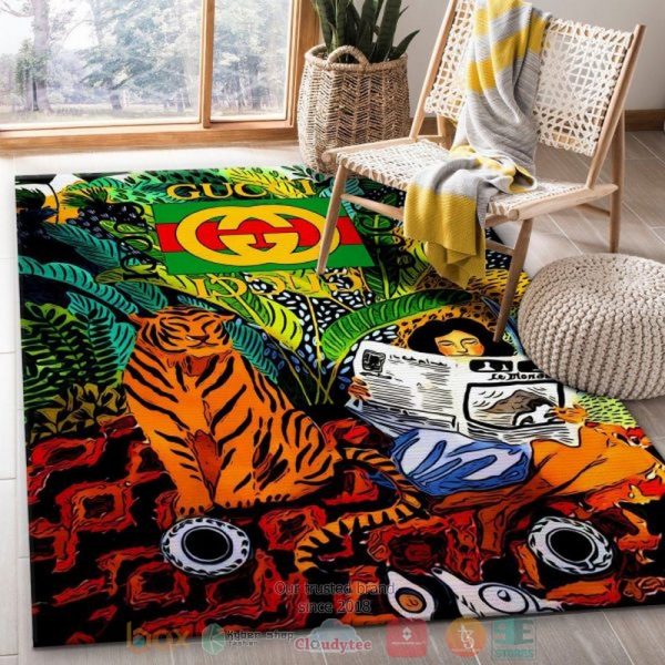 Gucci Logo Tiger Rug