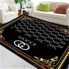 Gucci Pattern Black-White Inspired Rug