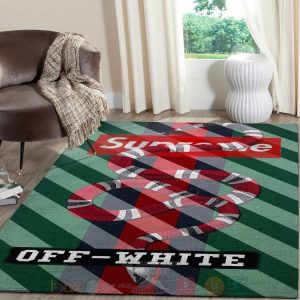 Gucci Snake Supreme And Off-White Inspired Rug