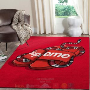 Gucci Snake Supreme Inspired Rug