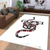 Gucci Snake White Inspired Rug