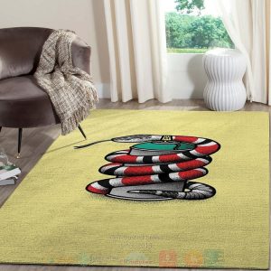 Gucci Snake Yellow Inspired Rug