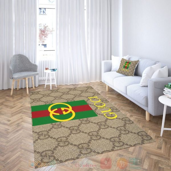 Gucci Stripes Brown Inspired Rug