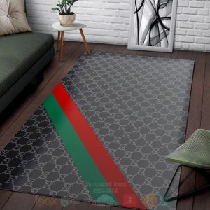 Gucci Stripes Full Grey Inspired Rug