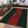 Gucci Stripes Red-Dark Green Inspired Rug