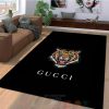 Gucci Tiger Full Black Inspired Rug