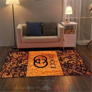 Gucci Yellow-Brown Inspired Rug