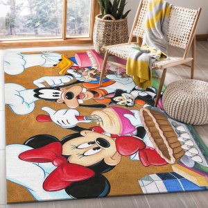 Happy Disney Area Rug Living Room Rug Us Gift Decor