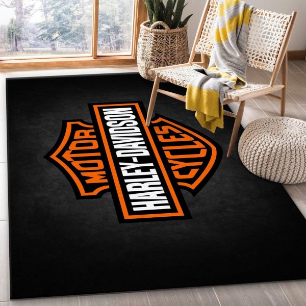 Harley Davidson Ver18 Area Rug Bedroom Rug Family Gift Us Decor