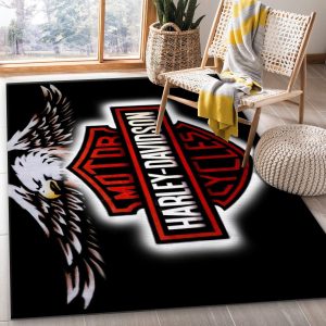 Harley Davidson Ver6 Area Rug For Christmas Living Room Rug Family Gift Us Decor